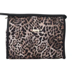 Classic toalettmappe til dame leopard medium