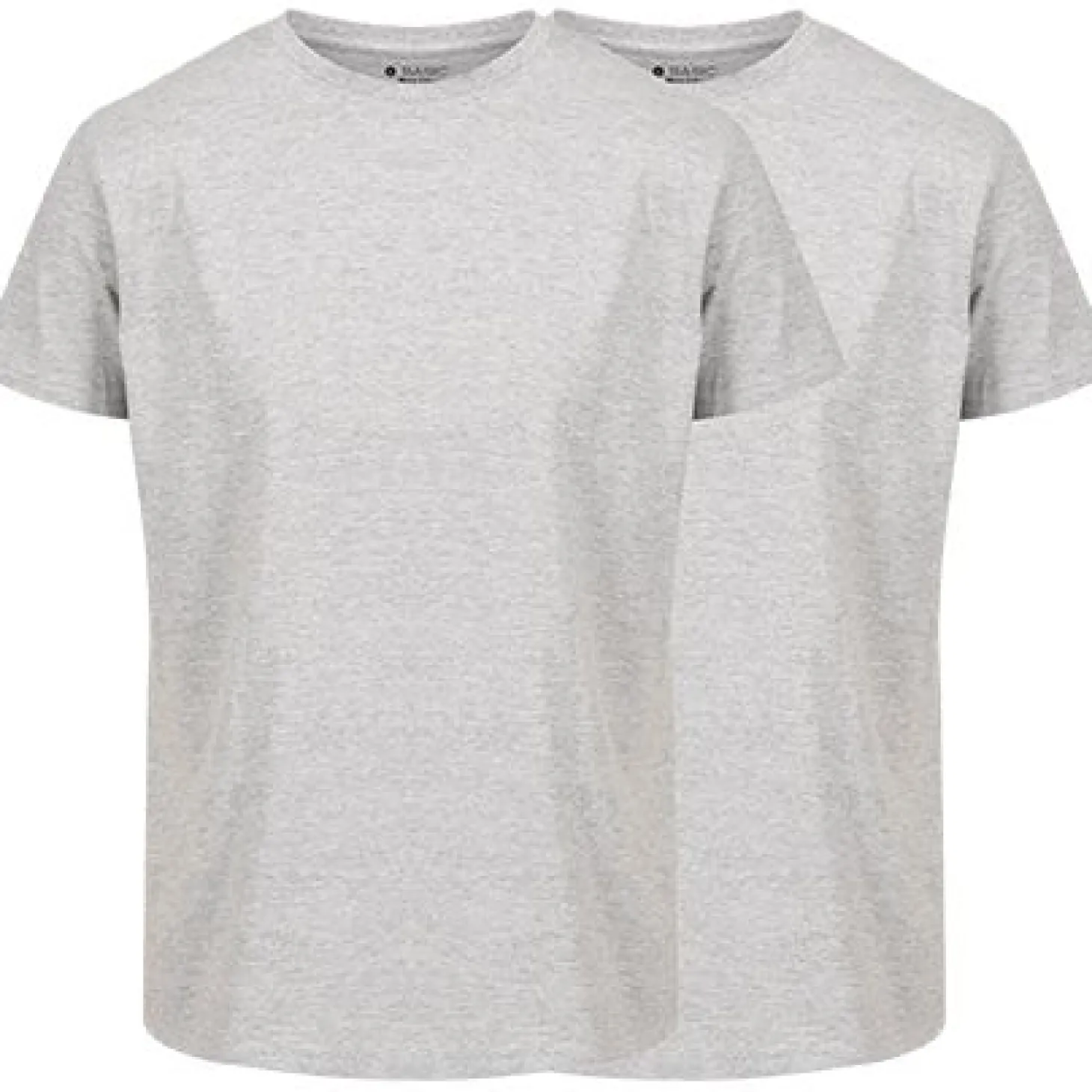 David Casual T-shirt 2 pk rund hals