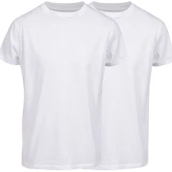 David Casual T-shirt 2 pk rund hals