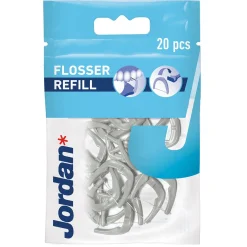 Easy clean flosser refill tanntråd