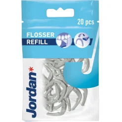 Easy clean flosser refill tanntråd