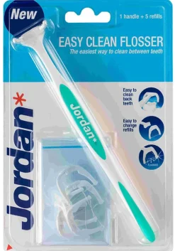 Easy clean flosser tanntråd