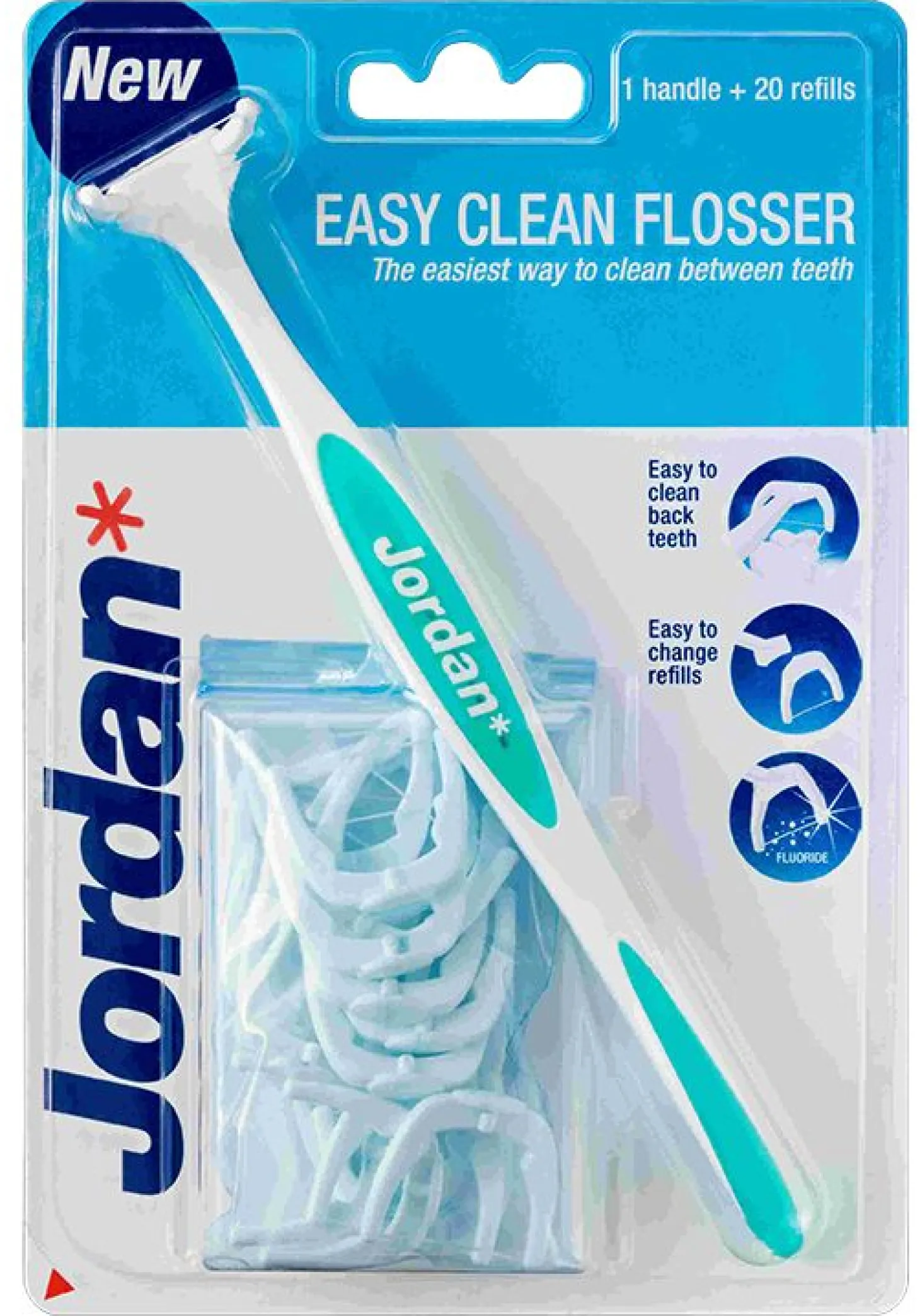 Easy clean flosser tanntråd