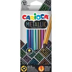 Fargeblyanter Carioca metallic 12 stk