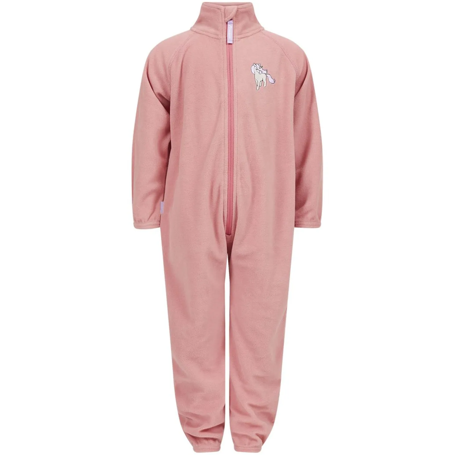 Fleecedress med broderi