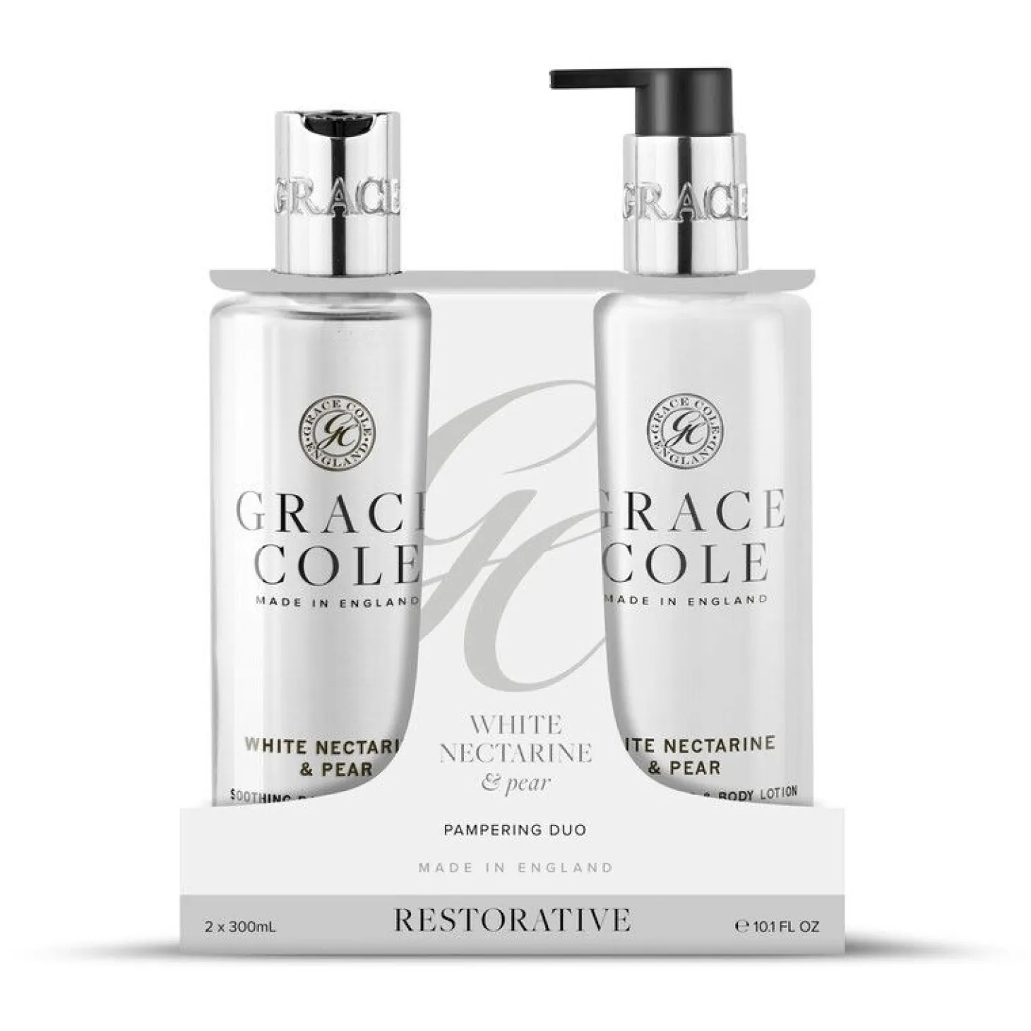 GC White Nectarine & Pear Hand Care Duo Set -2x 300ml