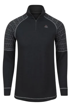 Glomtinden overdel i dobbel ull og med 1/2 - zip