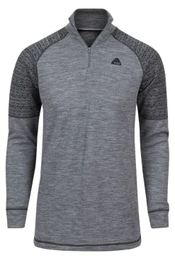 Glomtinden overdel i dobbel ull  og med 1/2 - zip
