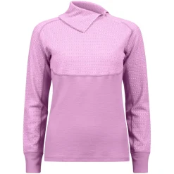 Jacquard polo med glidelås