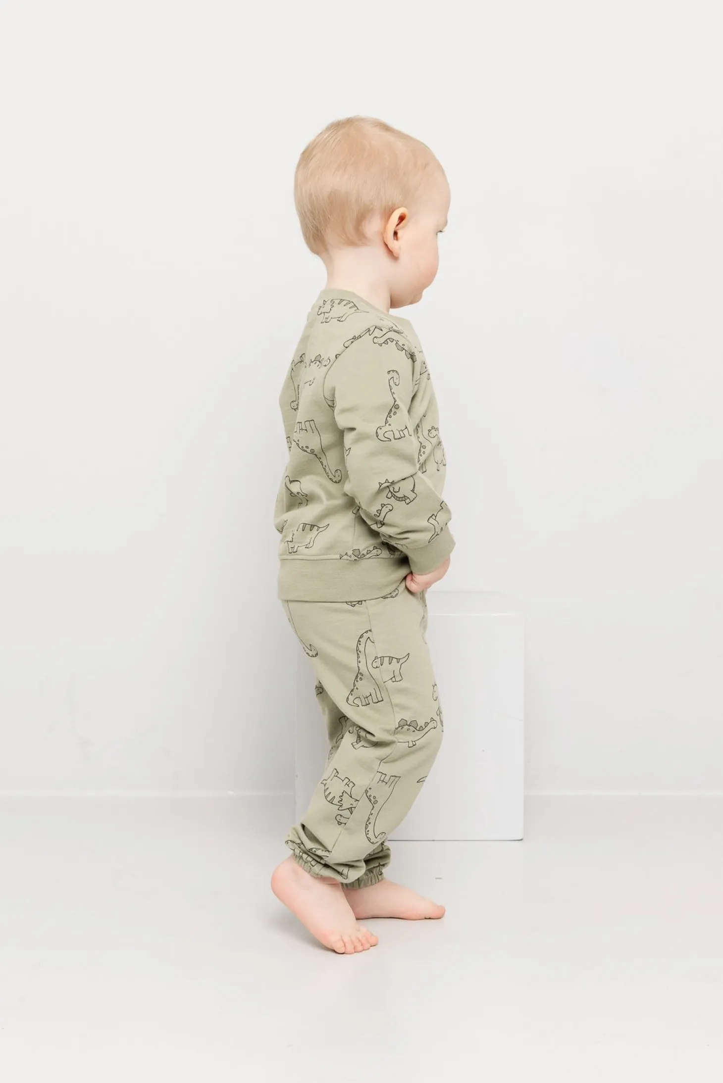 Joggedress med dinosaur print