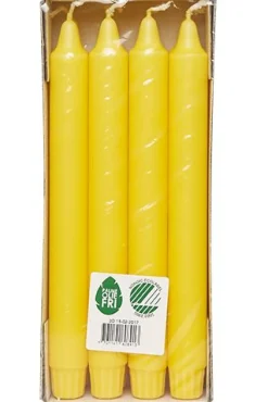 Kronelys stearin 8pk gul