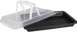Langpanne med lokk 42x29cm