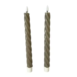 Led kronelys tvinnet 2pk Lullu