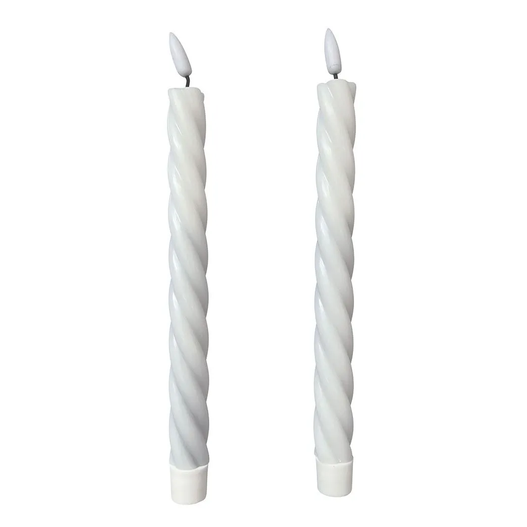 Led kronelys tvinnet 2pk Lullu