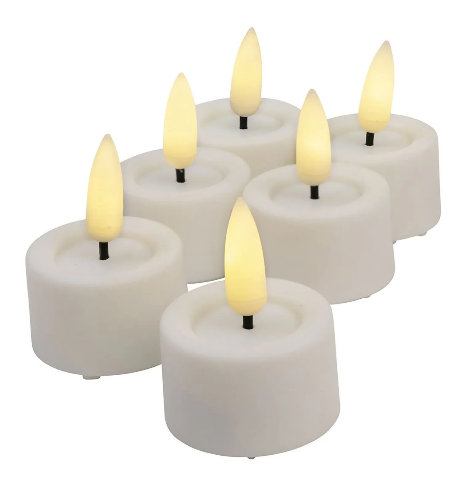 Led telys 6pk med timer Lucy