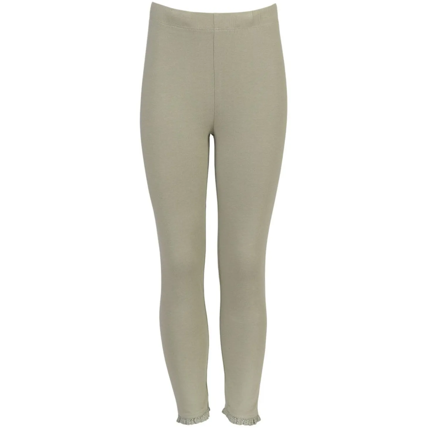 Leggings med blondekant