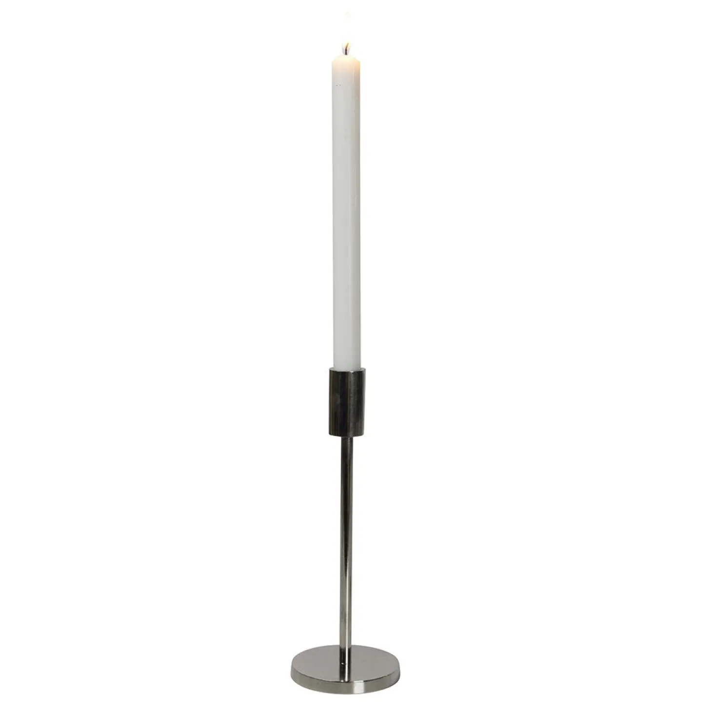 Lysholder Florine sølv 25cm