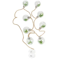Lyslenke med pærer med blomsterdekor og timer