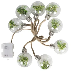Lyslenke med pærer med blomsterdekor og timer