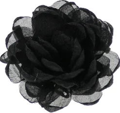 MAGNHILDUR Brosje med blomst i organza og knytebånd