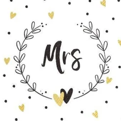 Mr&Mrs serviett 20pk