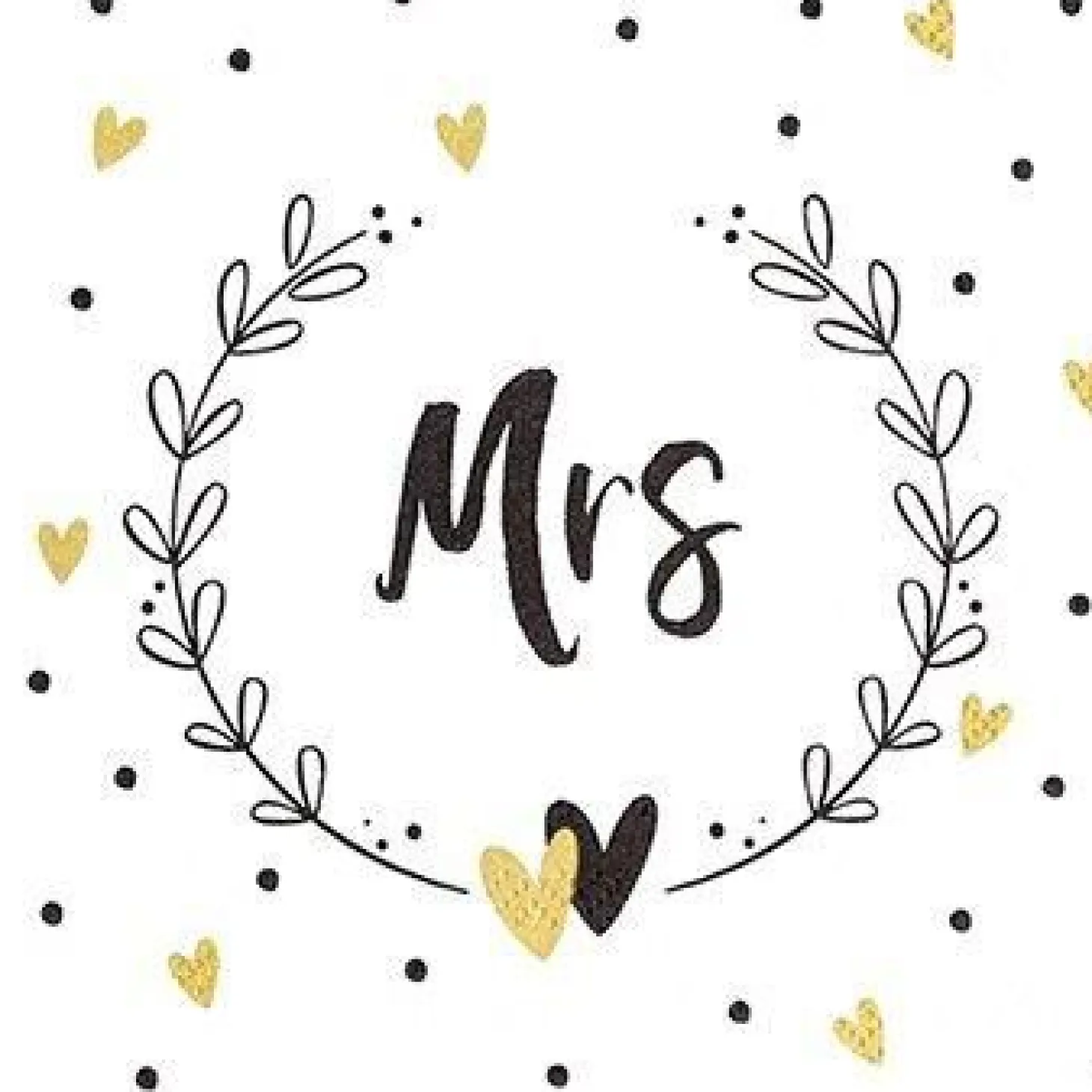 Mr&Mrs serviett 20pk