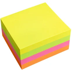 Notatkube INFO 7,5x7,5cm  neon