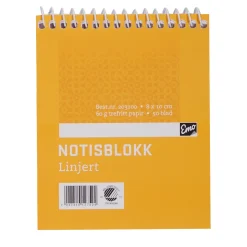 Notisblokk spiral 8x10cm