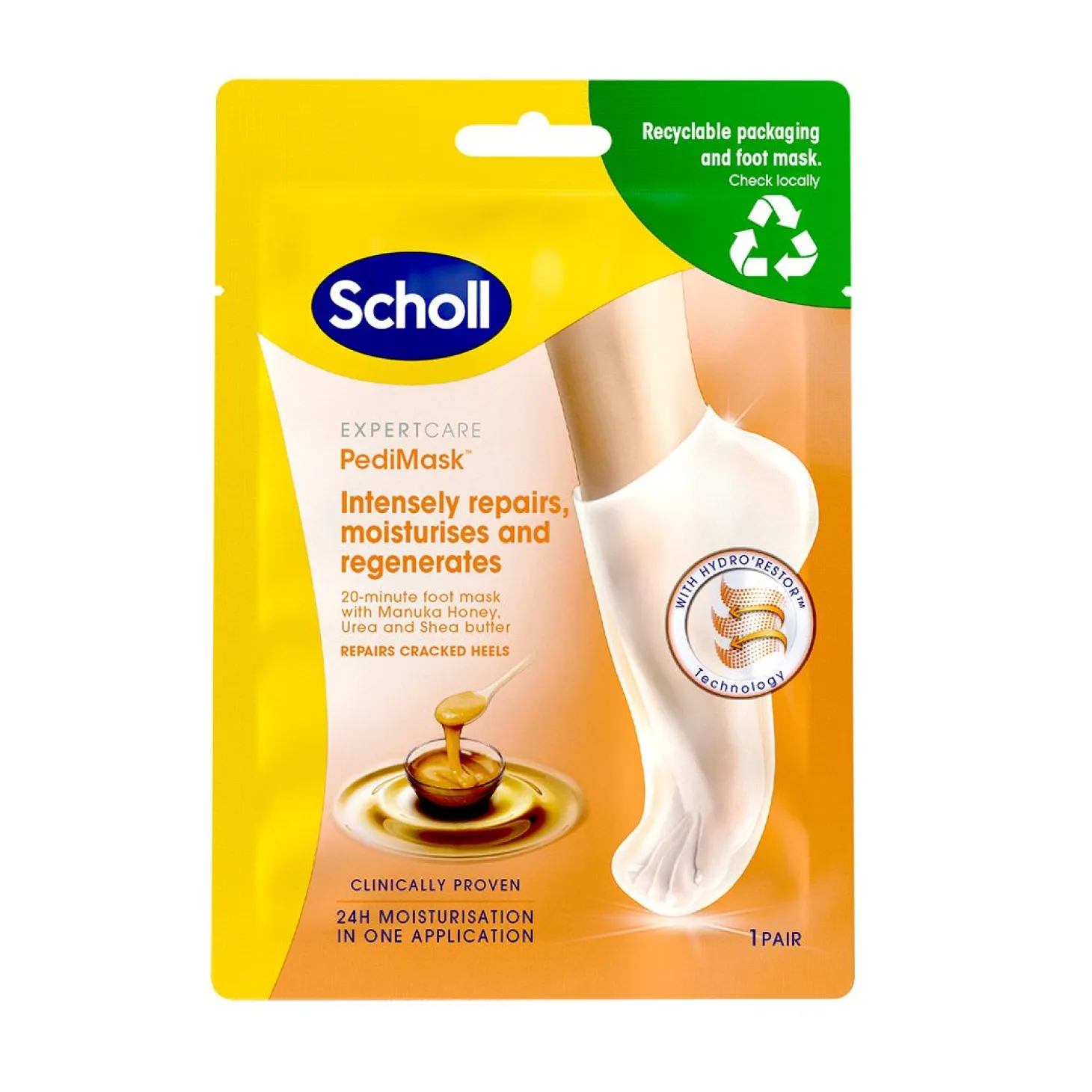 PediMask Manuka Honey Fotmaske