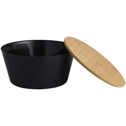 Salatskål med bambus lokk dia 25cm