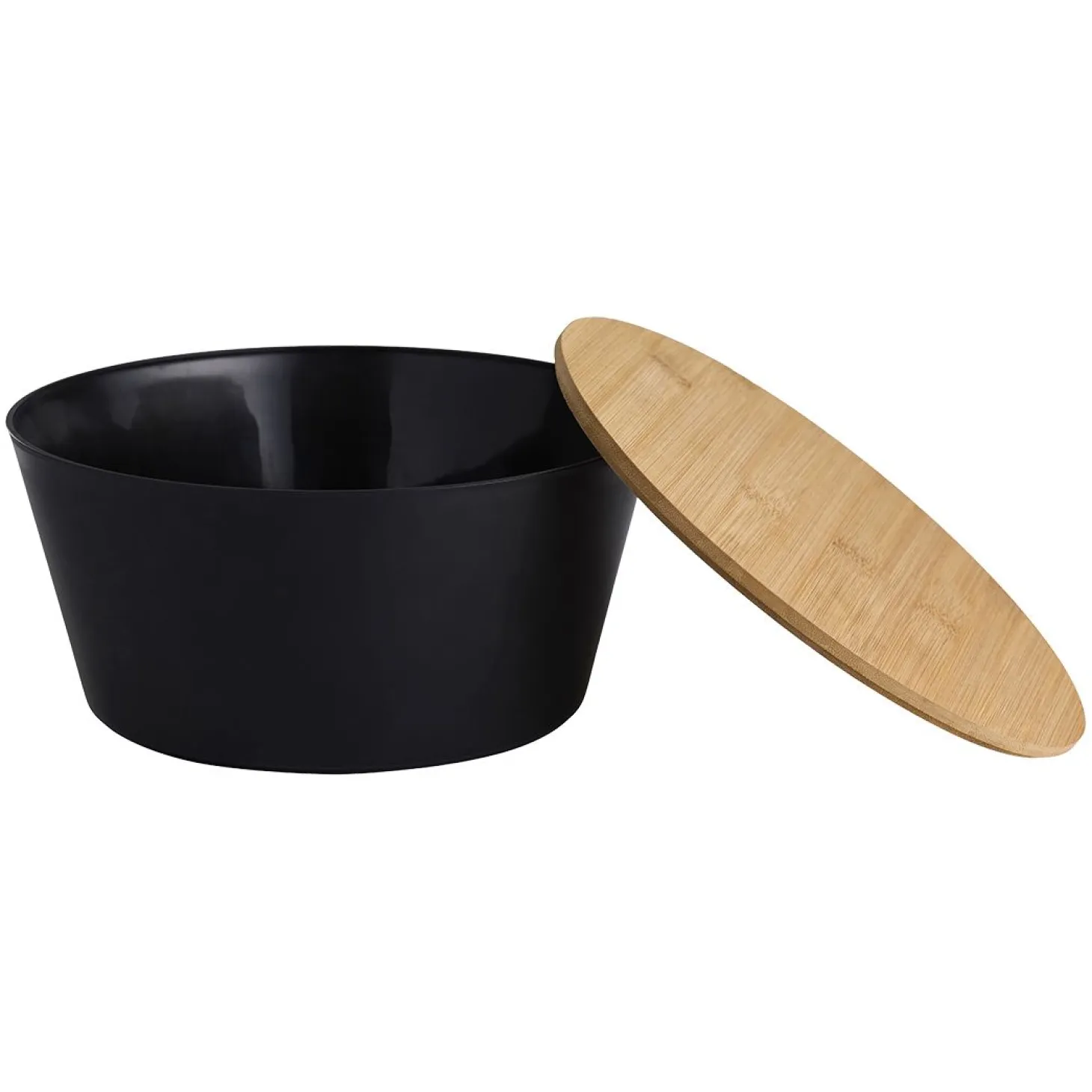 Salatskål med bambus lokk dia 25cm