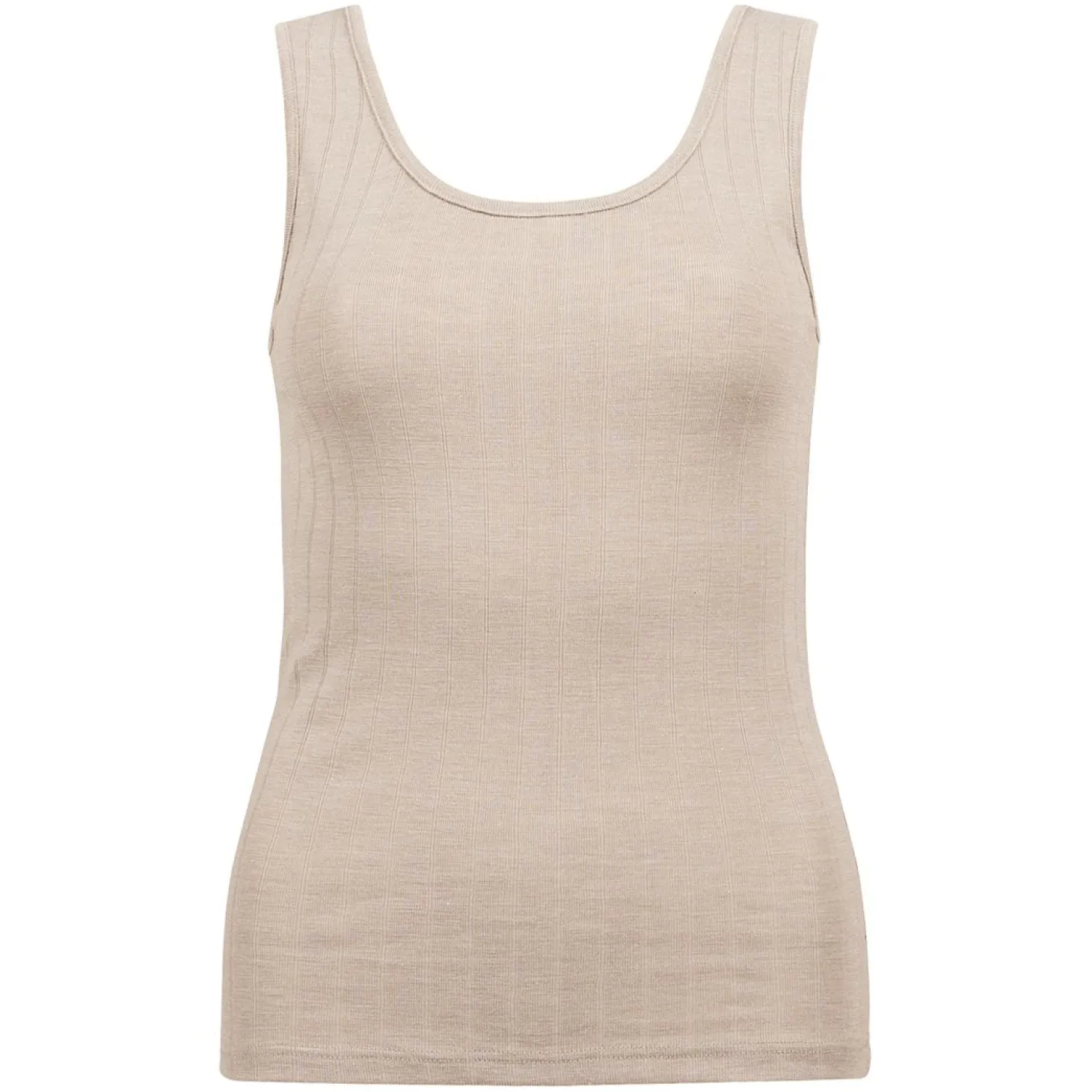 Singlet i merinoull/silke