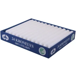 Stearin kronelys 24pk