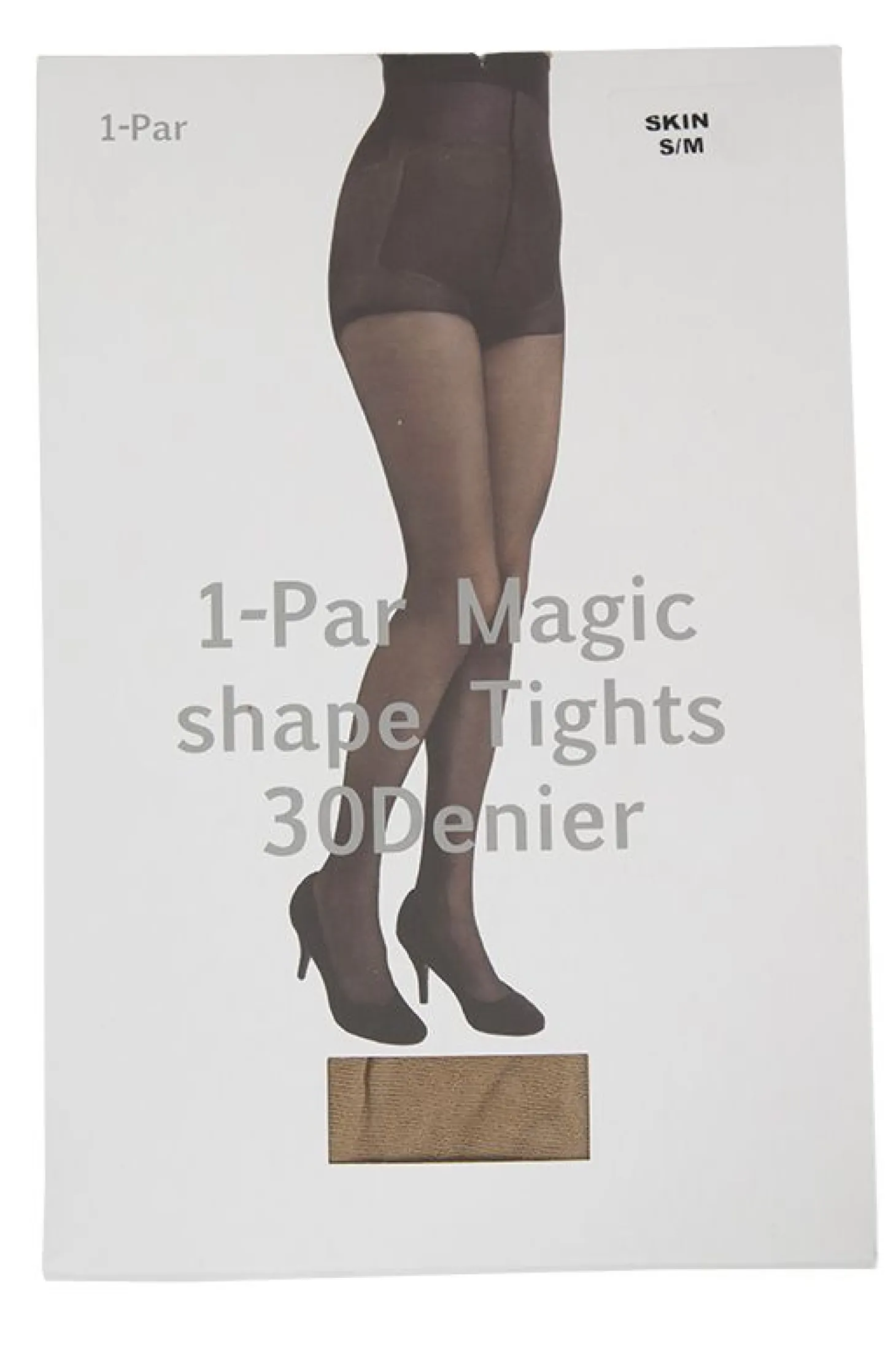 Strømpebukse semi shine 30 denier high waist shaping