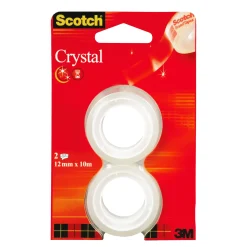 Tape SCOTCH Crystal 12mmx10m refill 2pk