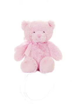Teddybjørn rosa med sløyfe