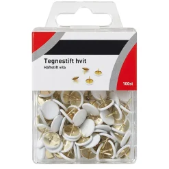 Tegnestift hvit 100stk