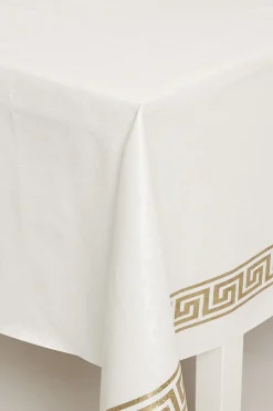 Voksduk Damask med bord