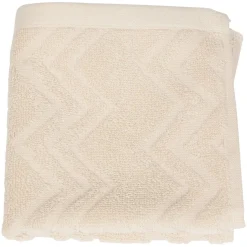 Zig Zag ensfarget håndkle 70x130