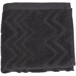 Zig Zag ensfarget håndkle 70x130
